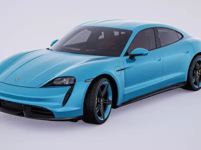 2020 Porsche Taycan Turbo S 3D model