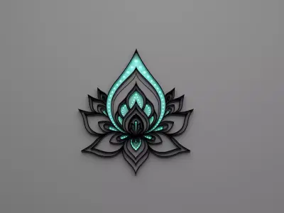 Mandala Wall Lamp 3D model