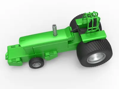 Pulling Tractor Pro Stock Scale 1 to 25 3D print model