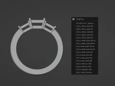 Engagement ring  3D print model order