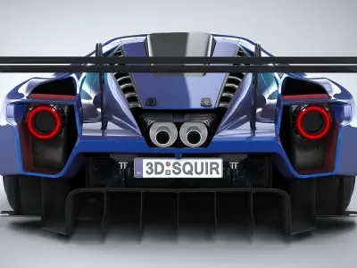 Racing car GT Mk IV 2023 3D model