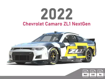 Chevrolet Camaro ZL1 Nascar NextGen 2022 3D model