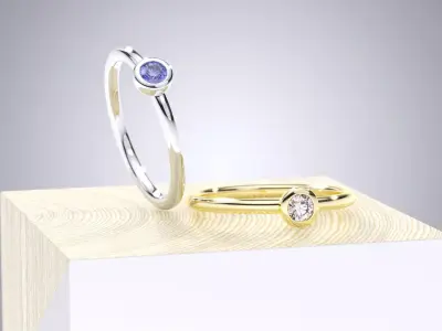 WEDDING RING STACK MY040 3D print model