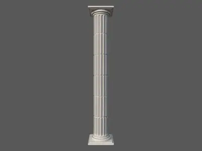 Modular Roman Columns  Low-poly 3D model