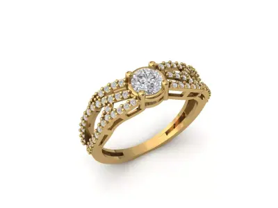 Rings for Women Womens Rings Stone Ring Ready STL 3DM Models  3D print model 9