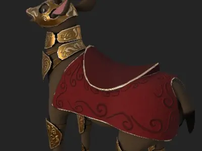 War Deer Unity Game Ready Low-poly 3D model