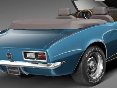 Chevrolet Camaro SS Convertible CG 1967 3D model