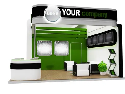 Booth Exhibition Stand a75 3D model
