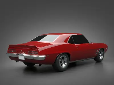 1969 Pontiac Firebird 400 3D model