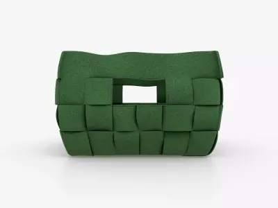 Polyester Basket Green 3D model