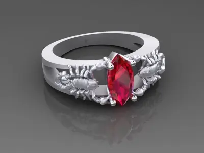 Ring Scorpions  3D print model