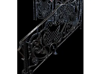 staircase forging free style 3D model