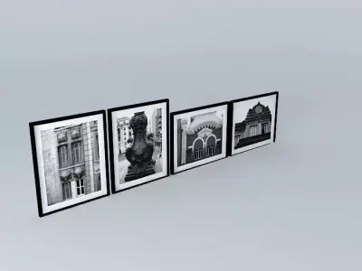 photos pictures photographs paintings Free 3D model