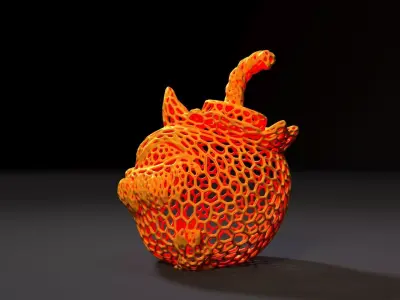 Pumpkin bomb halloween 3D print model