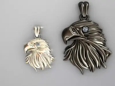 Eagle pendant 3D print model