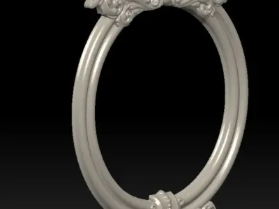 Carved Picture Frame 3D model 3D print model 3D print model