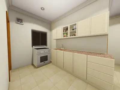 Villa-model and Animation location BH 3D model