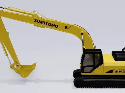 Model3D excavator Sumitomo SH200LC 3D model