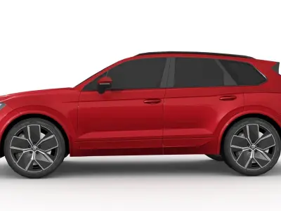 Volkswagen Touareg 2024 Low-poly 3D model