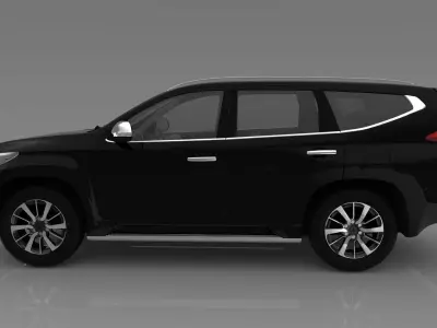 2018 MITSUBISHI PAJERO SPORT DAKAR with HQ INTERIOR 3D model