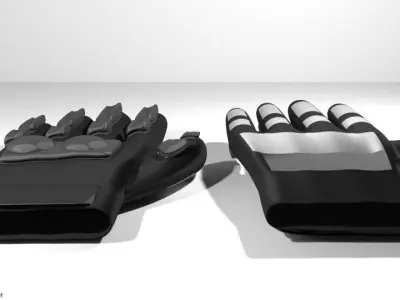 Sport Gloves - Motorcycles 3D model