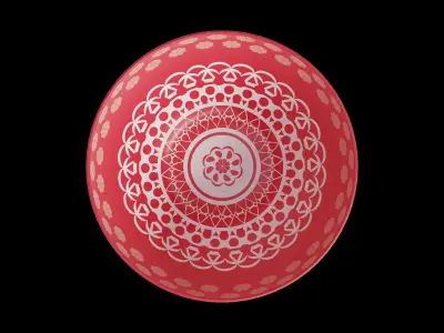 Floreal Dinner Soup Bowl Low-poly 3D model