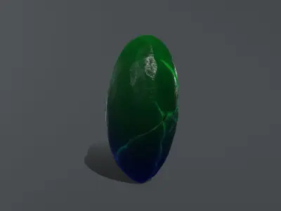 Broken Heart 2 Low-poly 3D model