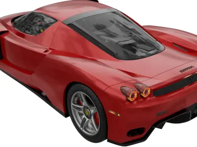 ENZO Ferrari Low-poly 3D model