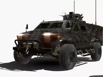 PREDADOR 4X4 BOPE Low-poly 3D model