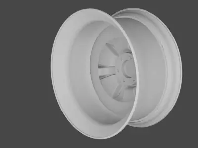 Vintage Truck Rims 3D model