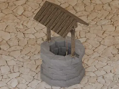 Well Model Low-poly 3D model