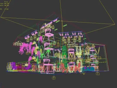 Exhibition - Area -10X13-3DMAX2009-01 3D model