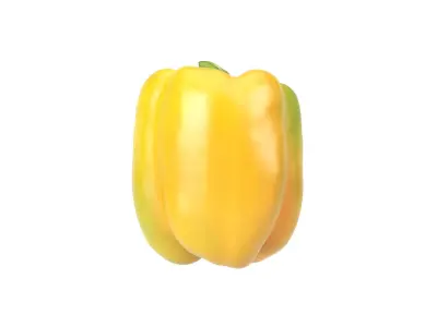 Photorealistic Bell Pepper 3D Scan 3D model