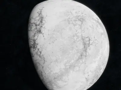 Sci-Fi Planets Pack Low-poly 3D model