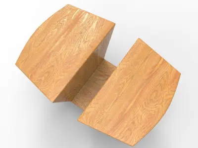 Her Coffee Table Low-poly 3D model