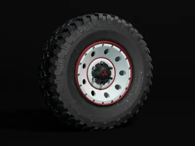 Offroad wheel 3D model get