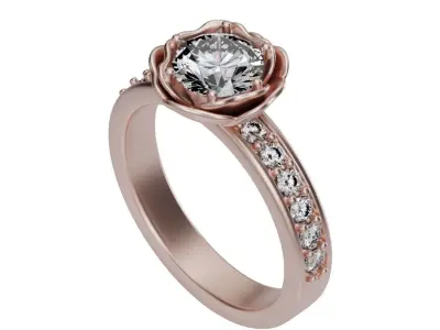 Rose Ring Free 3D print model