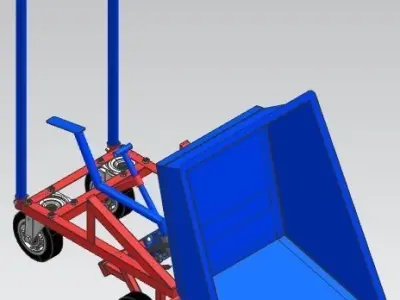 Hydraulic Wheelbarrow For Workshop 3D model