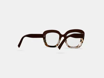Gabriela Eyeglasses in Ganache Tortoise Fade 3D model