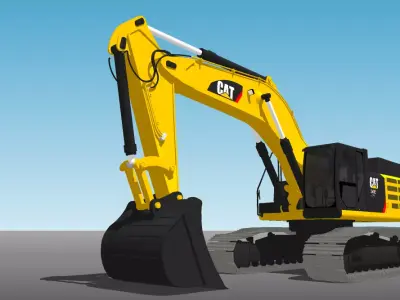 CAT 349 E LME 3D model