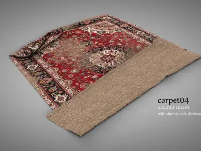 Old Rugs and Carpets 3D model