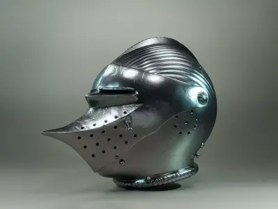 Medieval Helmet V 3D print model