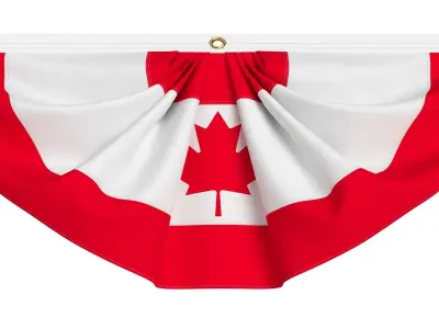 Canada Flag Bunting 3D model