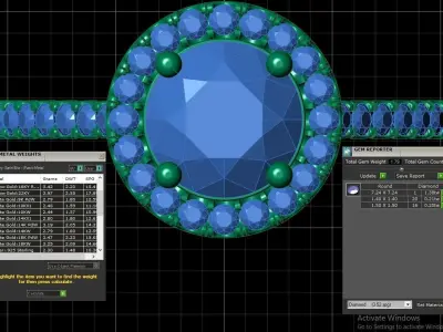 Round Cut Diamond Ring 3D print model