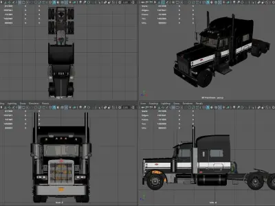 Peterbilt 379 Pack with interior  hquality