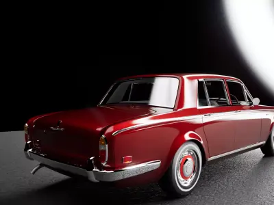 Retro Car 1970 3D model