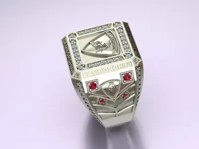 Ring Jewelry model -The V6 Signet for him 3D print model