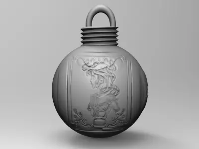 Bola de navidad-caballeros del zodiaco- ANDROMEDA 3D print model