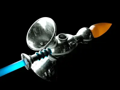 Caplan thruster Low-poly 3D model