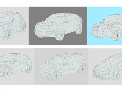 Low-Poly Car Pack 006 - City Cruiser